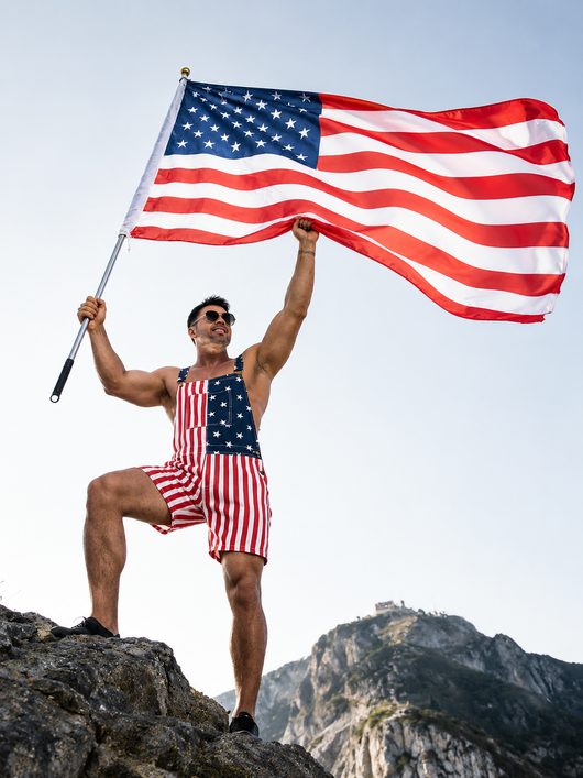 USA 4th of July Overalls