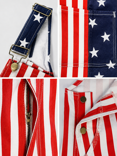 USA 4th of July Overalls